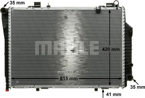 MAHLE CR 249 000P - Радіатор, охолодження двигуна autocars.com.ua