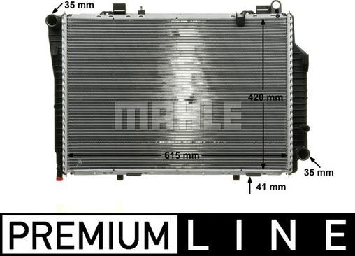 MAHLE CR 249 000P - Радіатор, охолодження двигуна autocars.com.ua