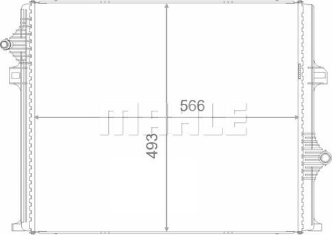 MAHLE CR 2580 000S - Радіатор, охолодження двигуна autocars.com.ua