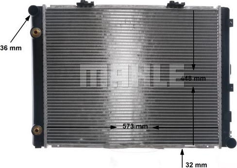 MAHLE CR 263 000S - Радіатор, охолодження двигуна autocars.com.ua