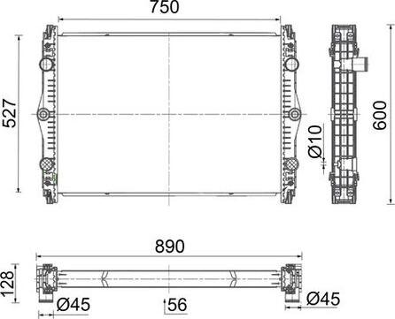 MAHLE CR 2705 000S - Радіатор, охолодження двигуна autocars.com.ua
