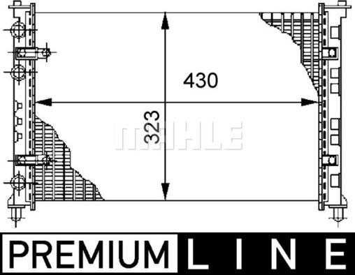 MAHLE CR 272 000P - Радіатор, охолодження двигуна autocars.com.ua