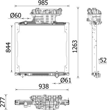 MAHLE CR 2741 000P - Радіатор, охолодження двигуна autocars.com.ua