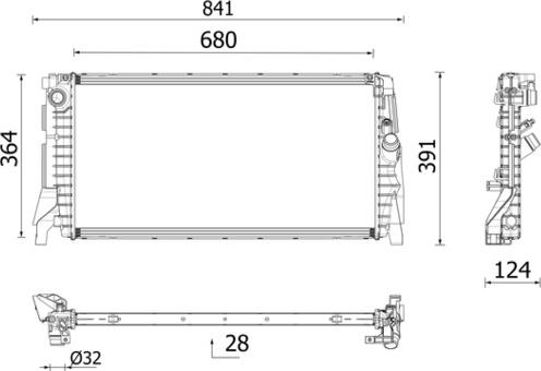 MAHLE CR 2747 000P - Радіатор, охолодження двигуна autocars.com.ua