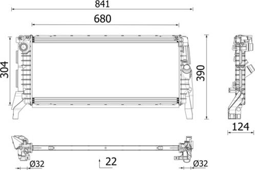 MAHLE CR 2748 000P - Радіатор, охолодження двигуна autocars.com.ua