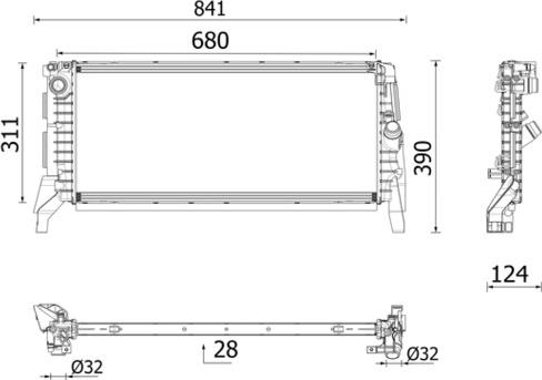 MAHLE CR 2749 000P - Радіатор, охолодження двигуна autocars.com.ua