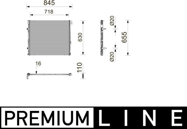 MAHLE CR 2803 000P - Радіатор, охолодження двигуна autocars.com.ua