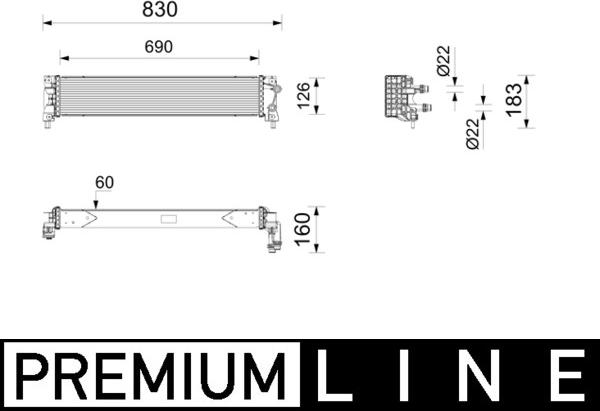 MAHLE CR 2806 000P - Радіатор, охолодження двигуна autocars.com.ua