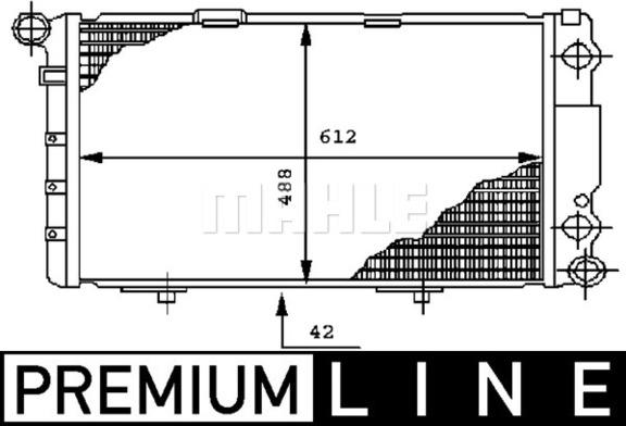 MAHLE CR 282 000P - Радіатор, охолодження двигуна autocars.com.ua