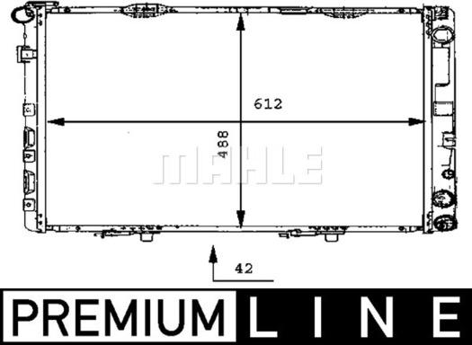 MAHLE CR 283 000P - Радіатор, охолодження двигуна autocars.com.ua