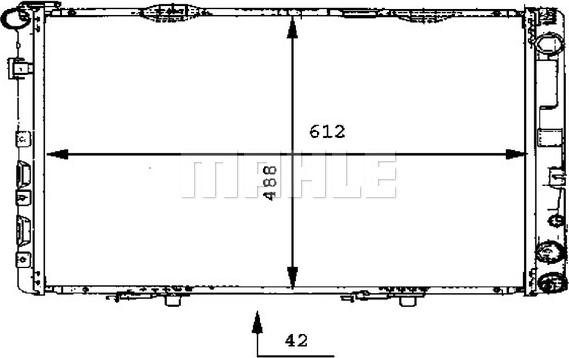 MAHLE CR 283 000P - Радіатор, охолодження двигуна autocars.com.ua