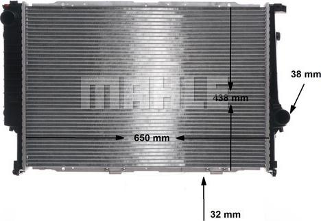 MAHLE CR 287 000S - Радіатор, охолодження двигуна autocars.com.ua