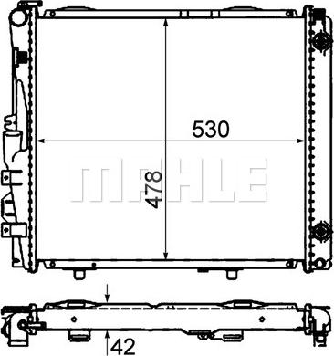 MAHLE CR 290 000P - Радіатор, охолодження двигуна autocars.com.ua