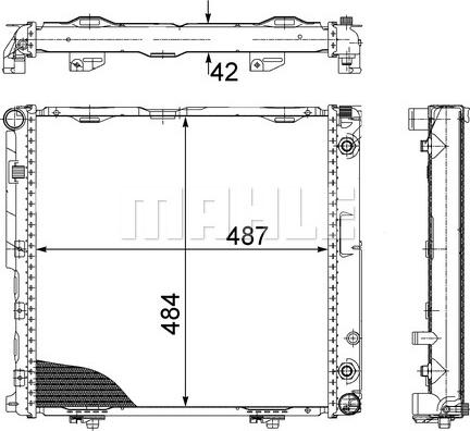 MAHLE CR 291 000S - Радіатор, охолодження двигуна autocars.com.ua