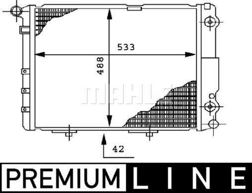 MAHLE CR 293 000P - Радіатор, охолодження двигуна autocars.com.ua