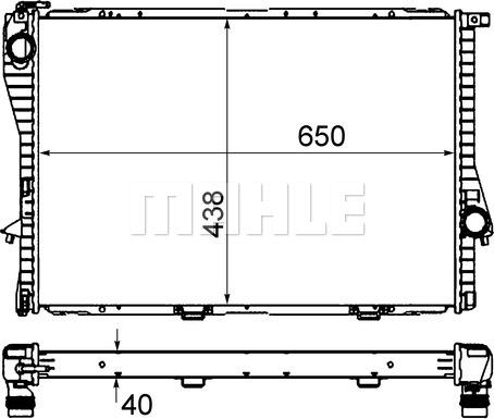 MAHLE CR 295 000S - Радіатор, охолодження двигуна autocars.com.ua