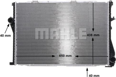 MAHLE CR 295 000S - Радіатор, охолодження двигуна autocars.com.ua