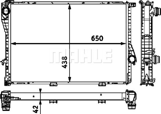 MAHLE CR 297 000P - Радіатор, охолодження двигуна autocars.com.ua