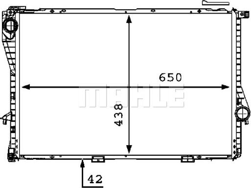 MAHLE CR 298 000P - Радіатор, охолодження двигуна autocars.com.ua