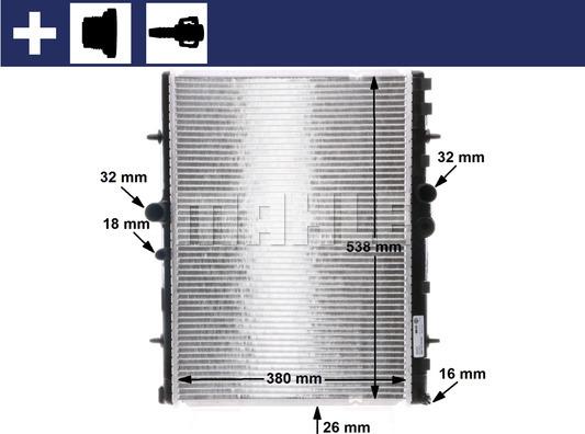 MAHLE CR 31 000S - Радіатор охолодження autocars.com.ua