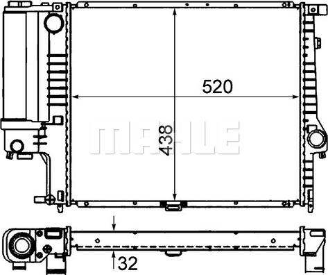 MAHLE CR 327 000P - Радіатор, охолодження двигуна autocars.com.ua