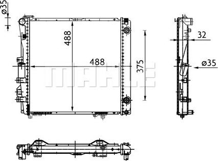 MAHLE CR 339 000S - Радиатор, охлаждение двигателя avtokuzovplus.com.ua