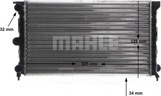 MAHLE CR 350 000S - Радіатор, охолодження двигуна autocars.com.ua