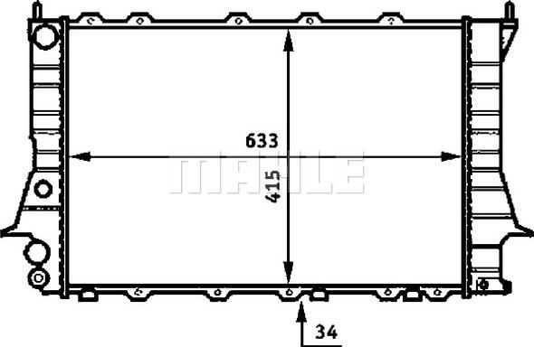 MAHLE CR 358 000S - Радиатор, охлаждение двигателя avtokuzovplus.com.ua