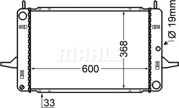 MAHLE CR 376 000S - Радіатор, охолодження двигуна autocars.com.ua