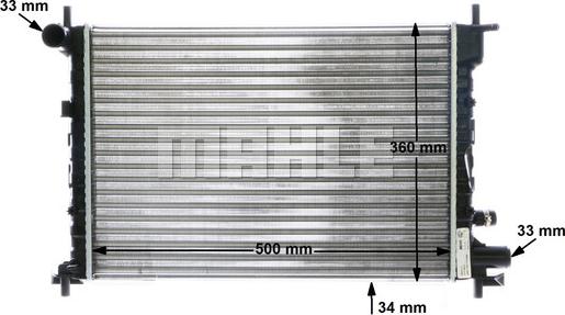 MAHLE CR 381 000S - Радіатор, охолодження двигуна autocars.com.ua