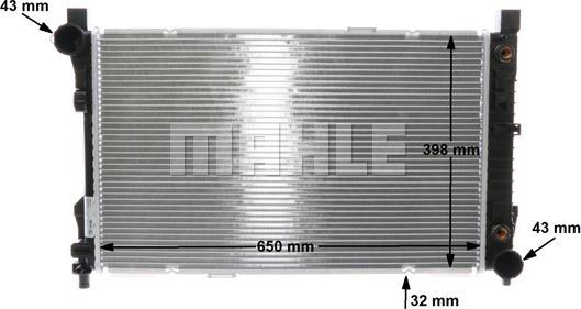 MAHLE CR 387 000S - Радіатор, охолодження двигуна autocars.com.ua