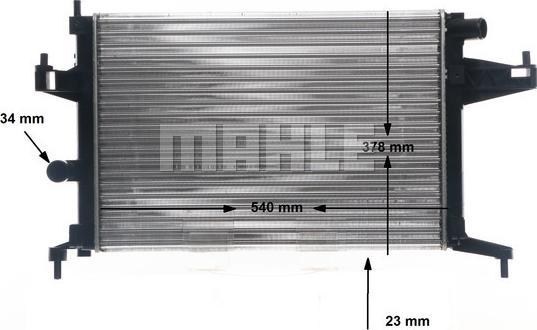 MAHLE CR 389 000S - Радіатор, охолодження двигуна autocars.com.ua