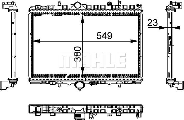 MAHLE CR 392 000S - Радиатор, охлаждение двигателя avtokuzovplus.com.ua