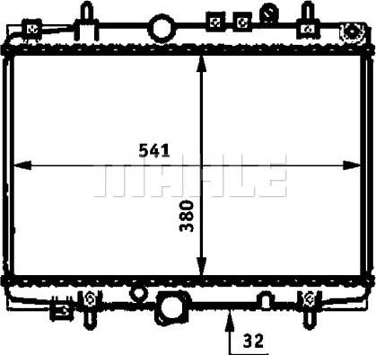 MAHLE CR 393 000P - Радіатор, охолодження двигуна autocars.com.ua