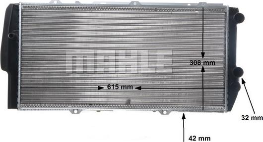 MAHLE CR 404 000S - Радіатор, охолодження двигуна autocars.com.ua