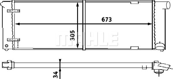 MAHLE CR 407 000S - Радіатор, охолодження двигуна autocars.com.ua