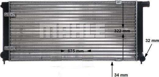 MAHLE CR 407 000S - Радіатор, охолодження двигуна autocars.com.ua