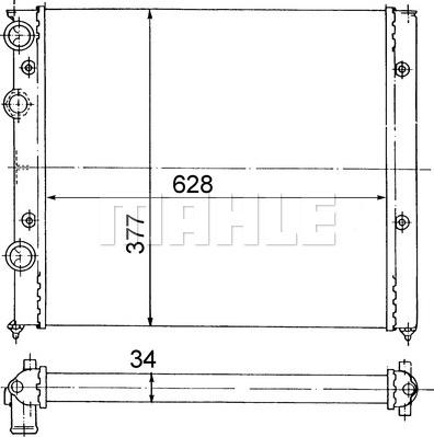 MAHLE CR 410 000S - Радіатор, охолодження двигуна autocars.com.ua