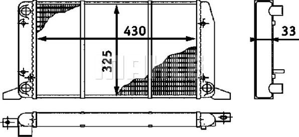 MAHLE CR 412 000S - Радіатор, охолодження двигуна autocars.com.ua