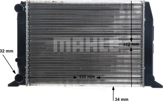 MAHLE CR 412 000S - Радіатор, охолодження двигуна autocars.com.ua