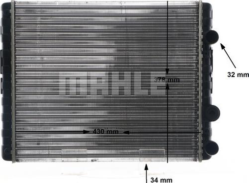 MAHLE CR 42 000S - Радіатор, охолодження двигуна autocars.com.ua