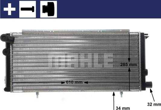 MAHLE CR 425 000S - Радіатор, охолодження двигуна autocars.com.ua