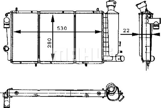 MAHLE CR 429 000S - Радіатор, охолодження двигуна autocars.com.ua