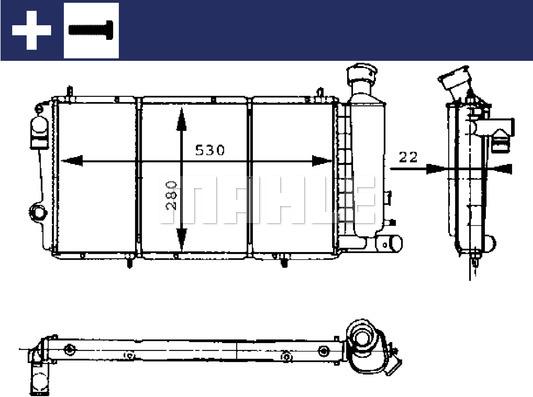 MAHLE CR 429 000S - Радіатор, охолодження двигуна autocars.com.ua