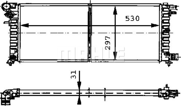 MAHLE CR 430 000P - Радіатор, охолодження двигуна autocars.com.ua
