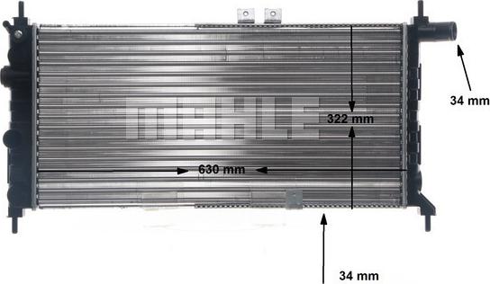 MAHLE CR 441 000S - Радіатор, охолодження двигуна autocars.com.ua