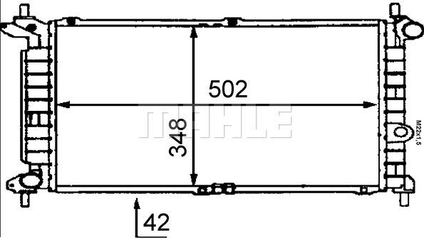 MAHLE CR 443 000S - Радіатор, охолодження двигуна autocars.com.ua