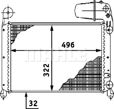 MAHLE CR 448 000S - Радіатор, охолодження двигуна autocars.com.ua