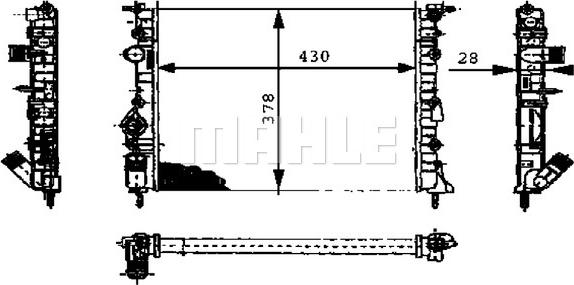 MAHLE CR 449 000P - Радіатор, охолодження двигуна autocars.com.ua