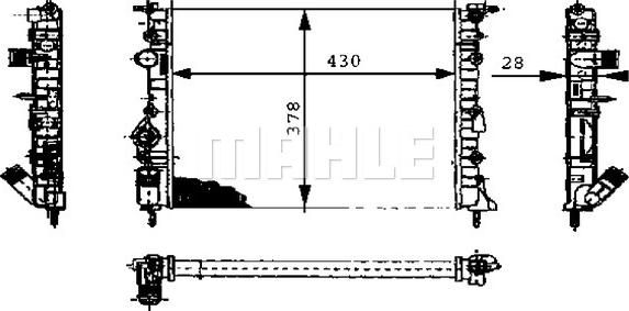 MAHLE CR 449 000S - Радіатор, охолодження двигуна autocars.com.ua